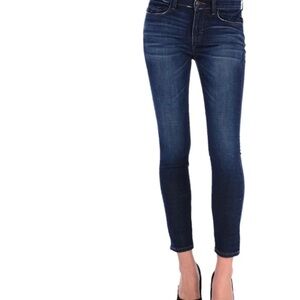 Siwy Dark Blue Skinny Jeans Ladonna high waist slim crop